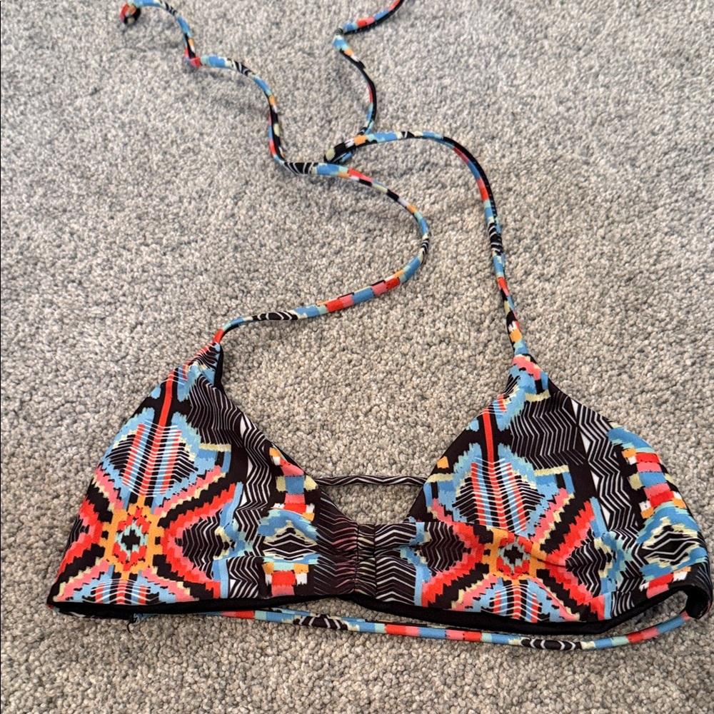 Colorful Geometric Bikini Top